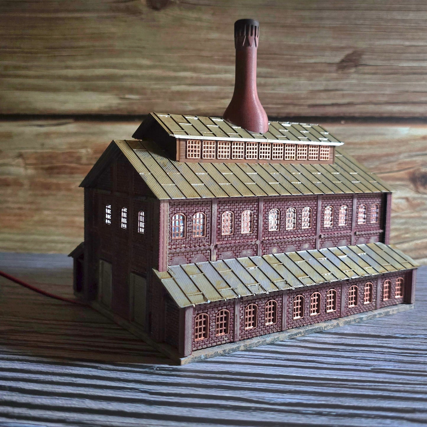 N Scale Jeannette Glass Factory Kit – 3D Printed Industrial Landmark | Resin & PLA | Dioramas, Layouts, Miniatures