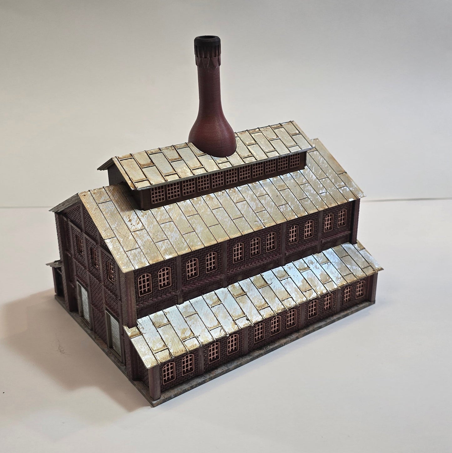 N Scale Jeannette Glass Factory Kit – 3D Printed Industrial Landmark | Resin & PLA | Dioramas, Layouts, Miniatures