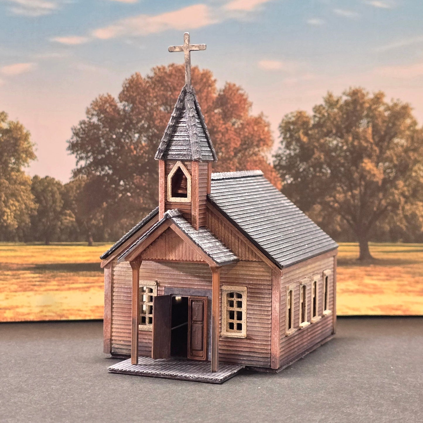 N scale Hand Painted Resin Printed Western Building – Diorama, doll houses, scale modelers, camera props, scene building