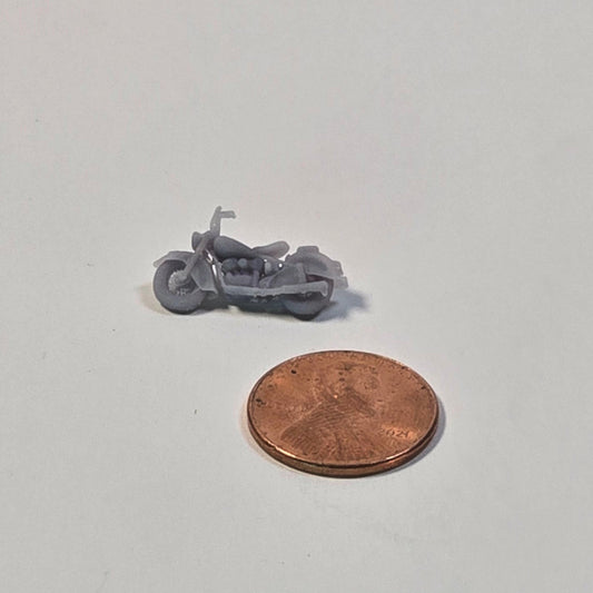 N scale Classic Indian Motorcycle – 12mm (1:160) Scale Resin Vehicle for Dioramas