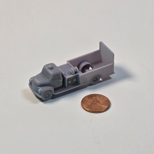 N scale Vintage Vehicle Utility Service Truck – 12mm (1:160) Scale Vehicle for Dioramas & Model Railroads