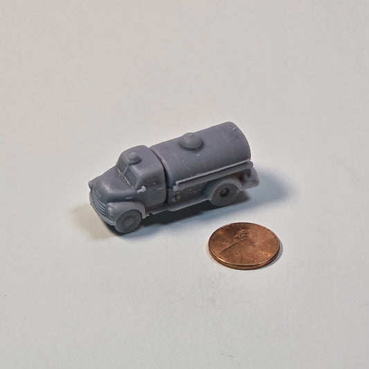N scale Vintage Fuel Tanker Truck Vehicle – 12mm (1:160) Scale Vehicle for Dioramas & Model Railroads