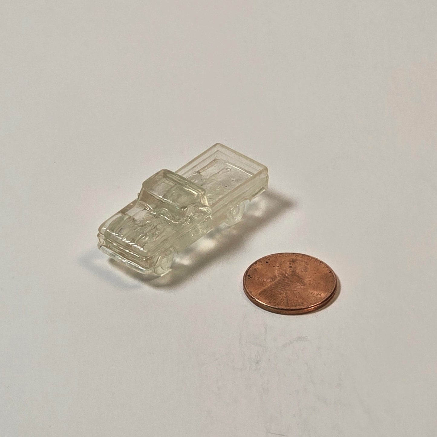 N scale Clear Resin Ford F-250 Pickup Vehicle – 12mm (1:160) Scale for Dioramas