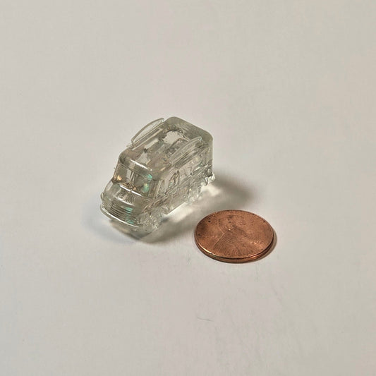 N scale Clear Resin Ice Cream Truck Vehicle – 12mm (1:160) Scale for Dioramas