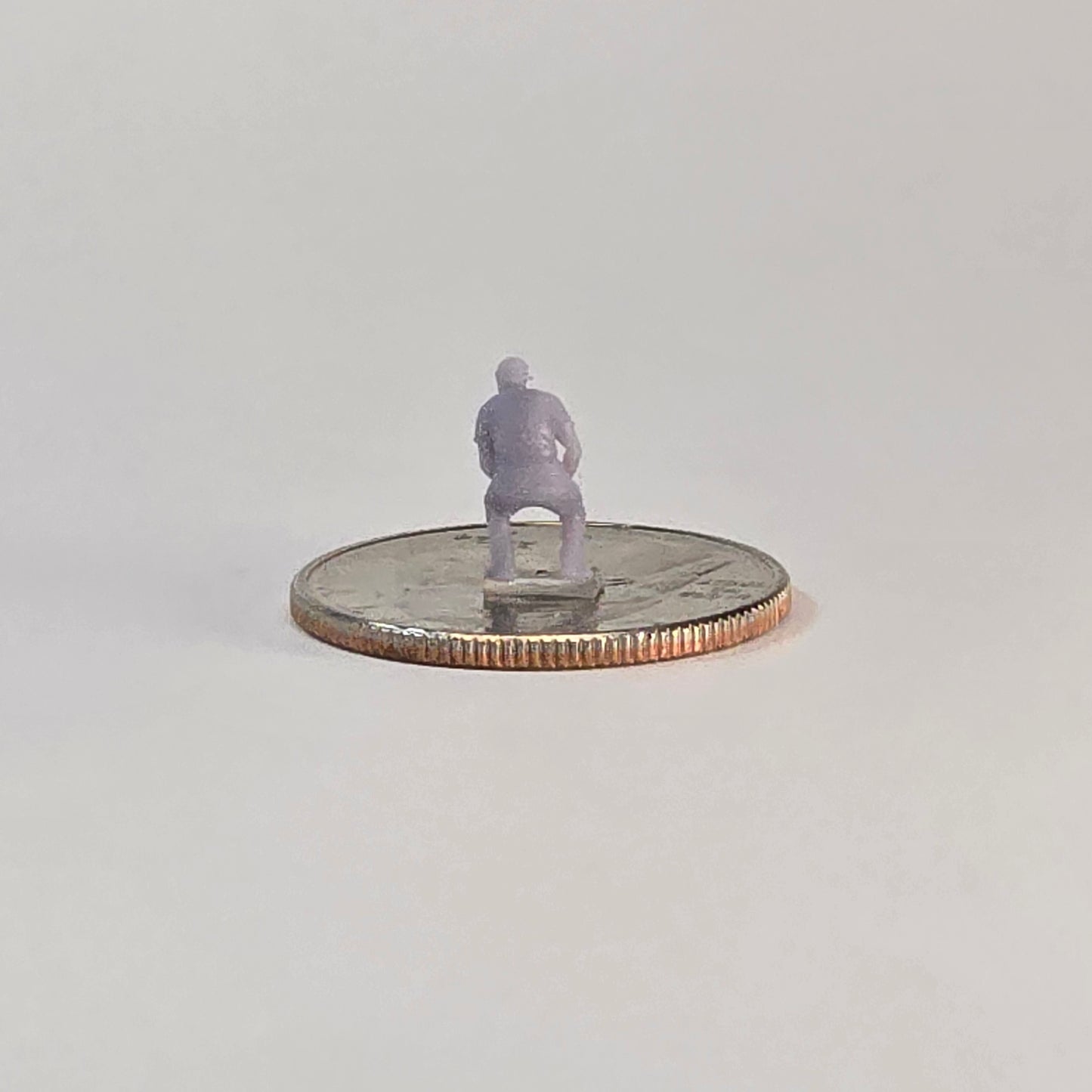 N Scale Mechanic Sitting – 12mm Workshop Scene Figure