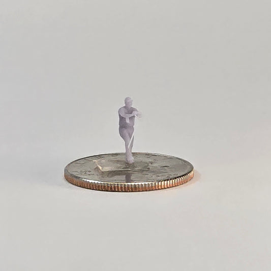 N Scale Worker with Handle – 12mm Industrial Scene Figure