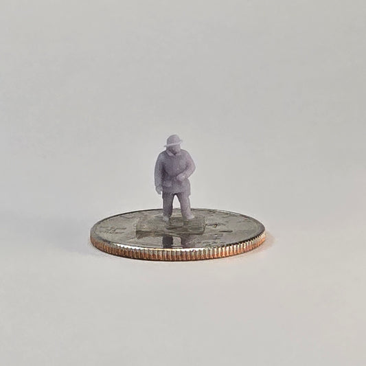 N Scale Fire Marshal – 12mm Authority Figure for Fire Scene or Town Layout