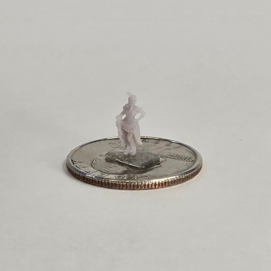 12mm N scale Dancer – People Figure with Poised Arm