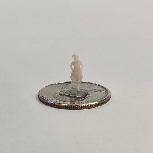 12mm N scale Dancer – People Figure with Flowing Skirt