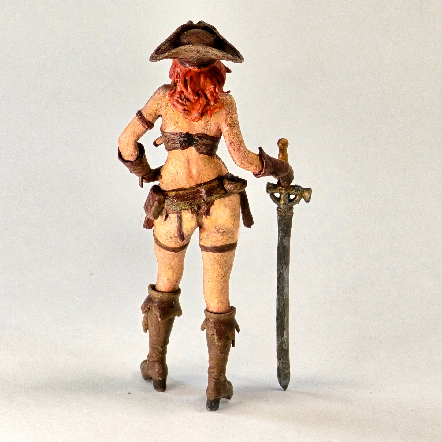 60mm Pirate Woman Character with Sword – Painted Figure