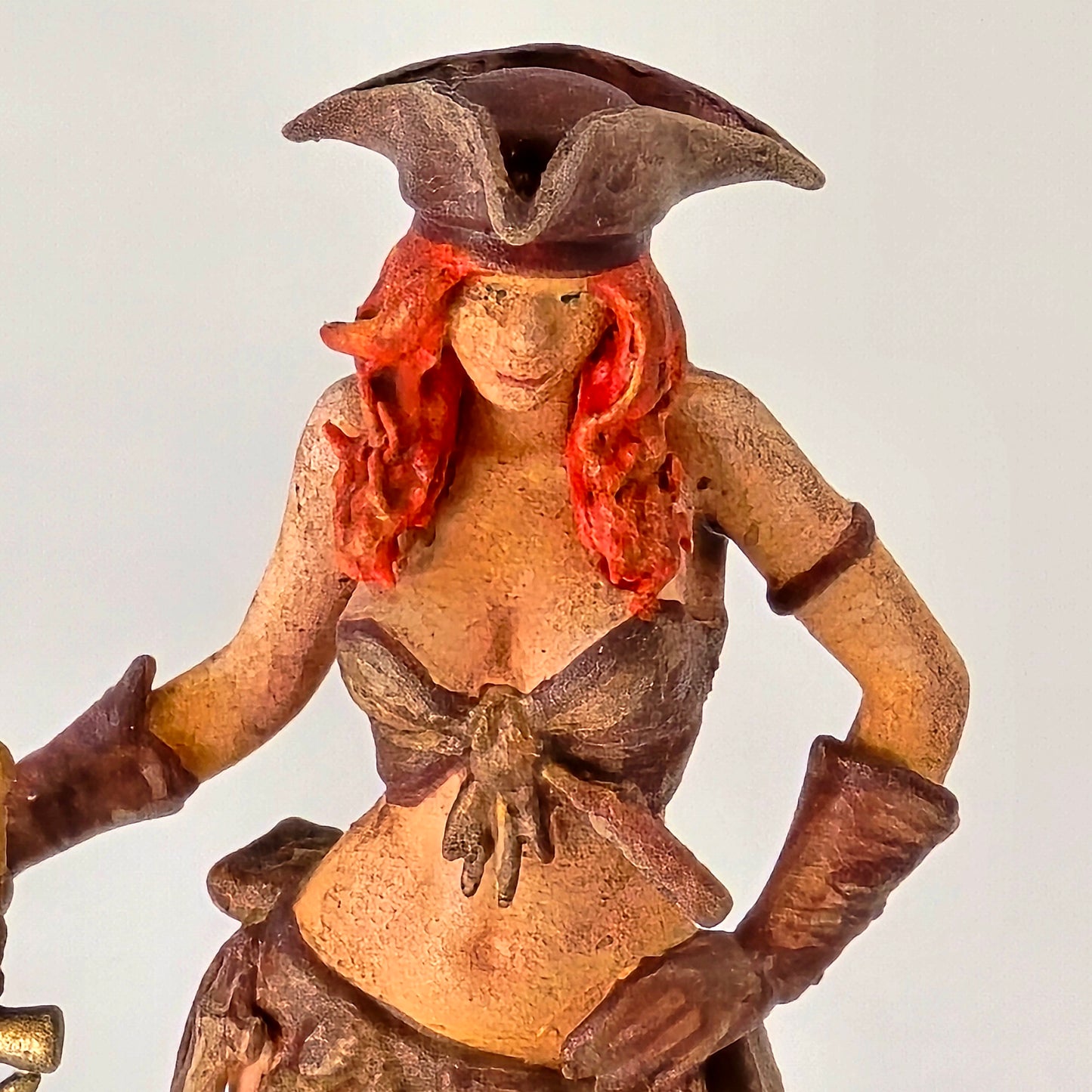 60mm Pirate Woman Character with Sword – Painted Figure