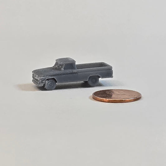 Sculptural Grey – Vintage Ford F250 Long Bed Pickup | 10mm Scale Truck