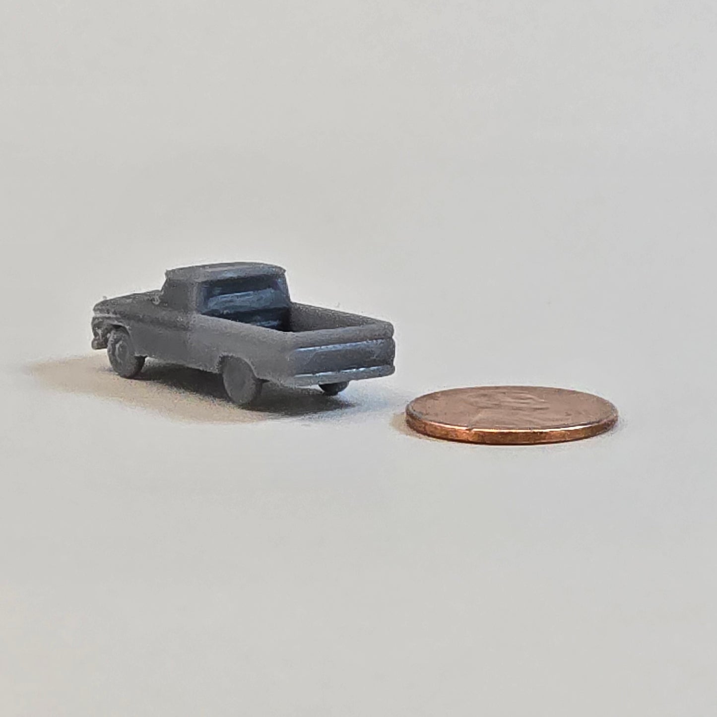 Sculptural Grey – Vintage Ford F250 Long Bed Pickup | 10mm Scale Truck