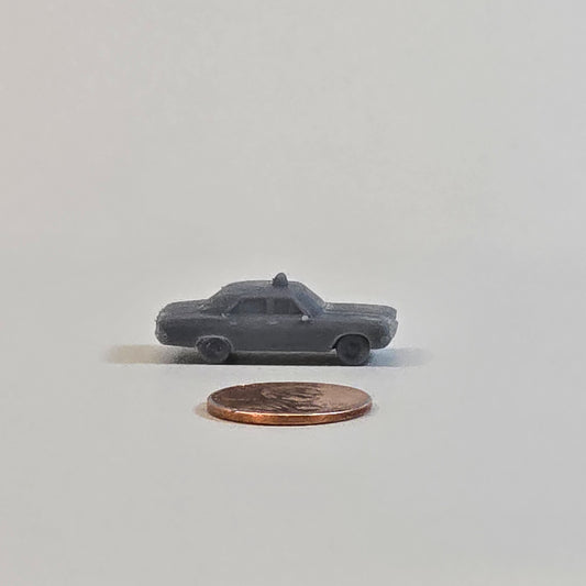 Sculptural Grey – Fire Chief Command Car with Beacon | 10mm Scale Emergency Vehicle (Copy)