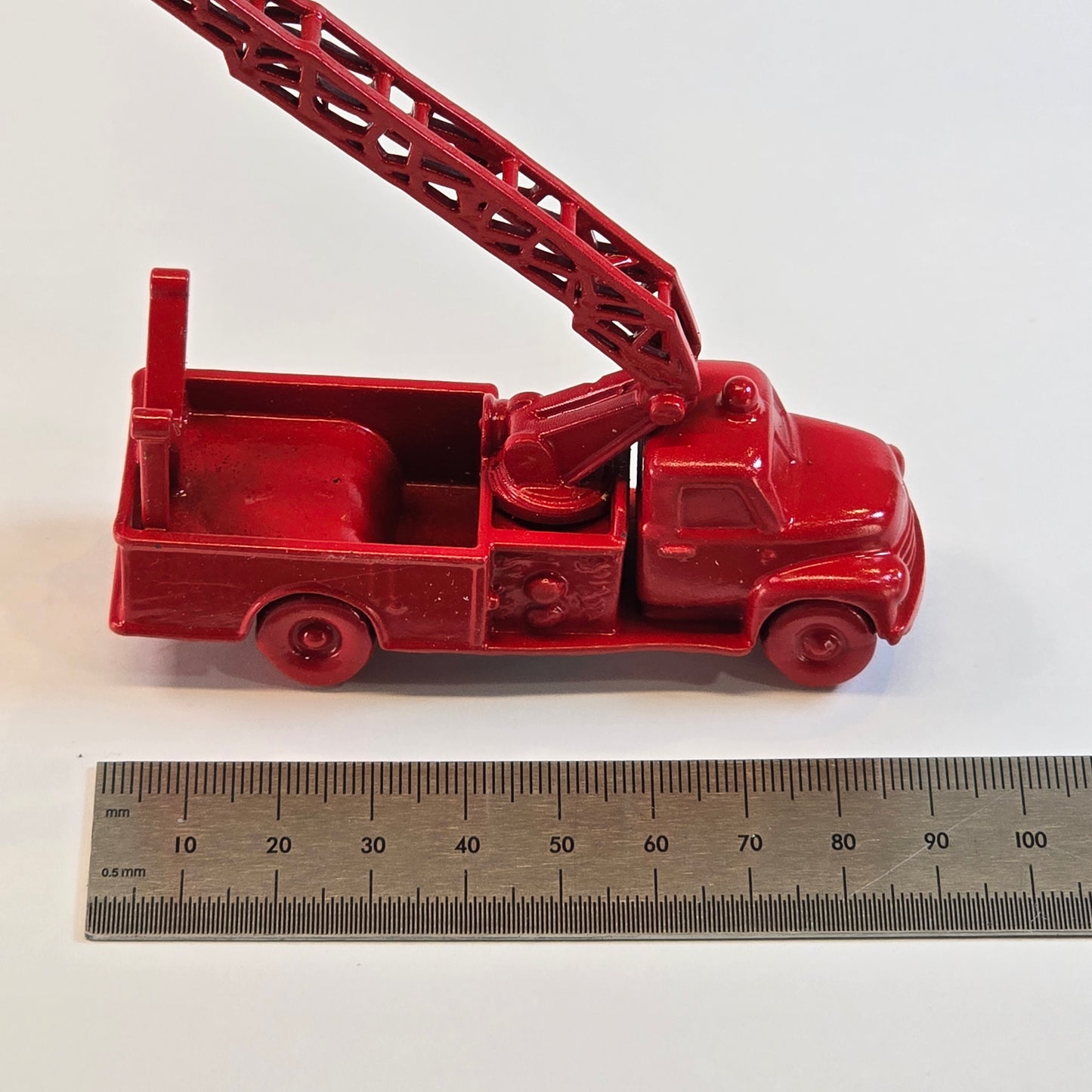 Singular: 1950s Ladder Truck in Firehouse Red (Hand-Painted Resin Model)