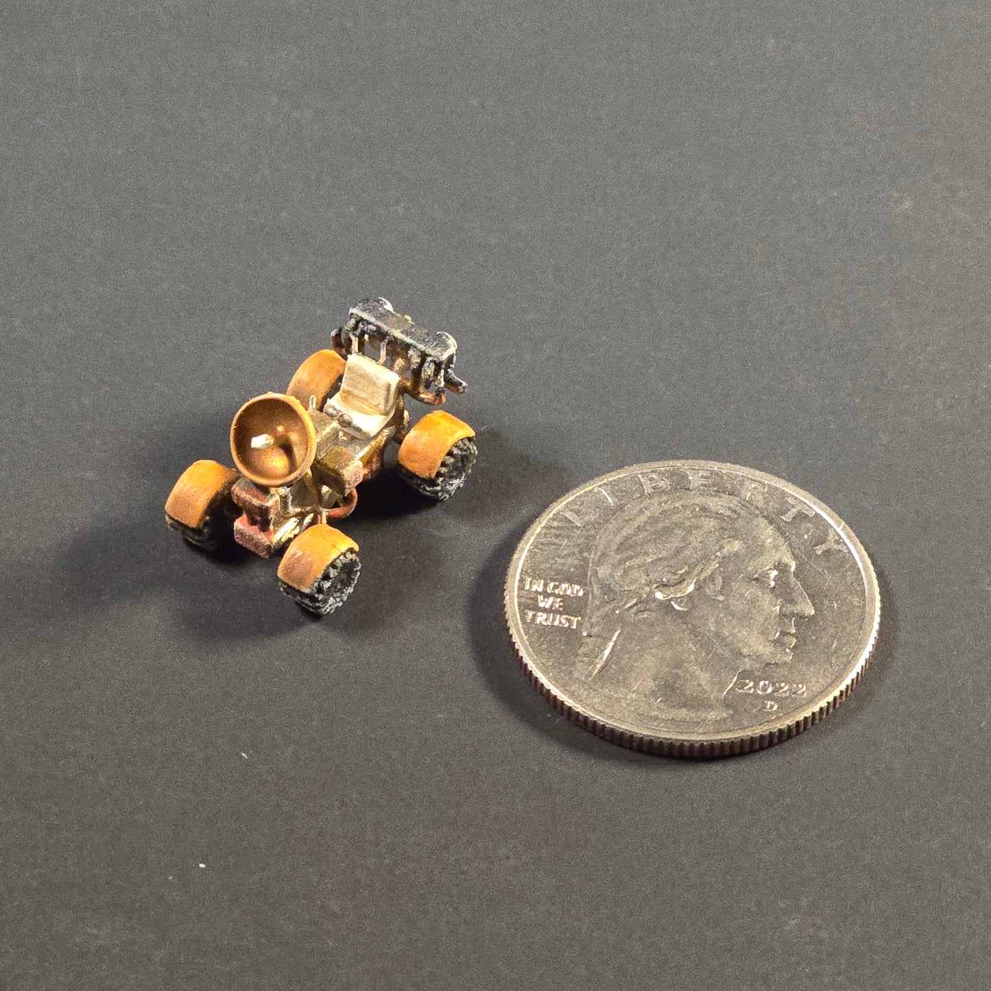 Miniature Lunar Rover Collectible in Sculptural Resin (Unpainted) vehicle