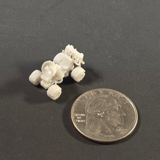 Miniature Lunar Rover Collectible in Sculptural Resin (Unpainted) vehicle