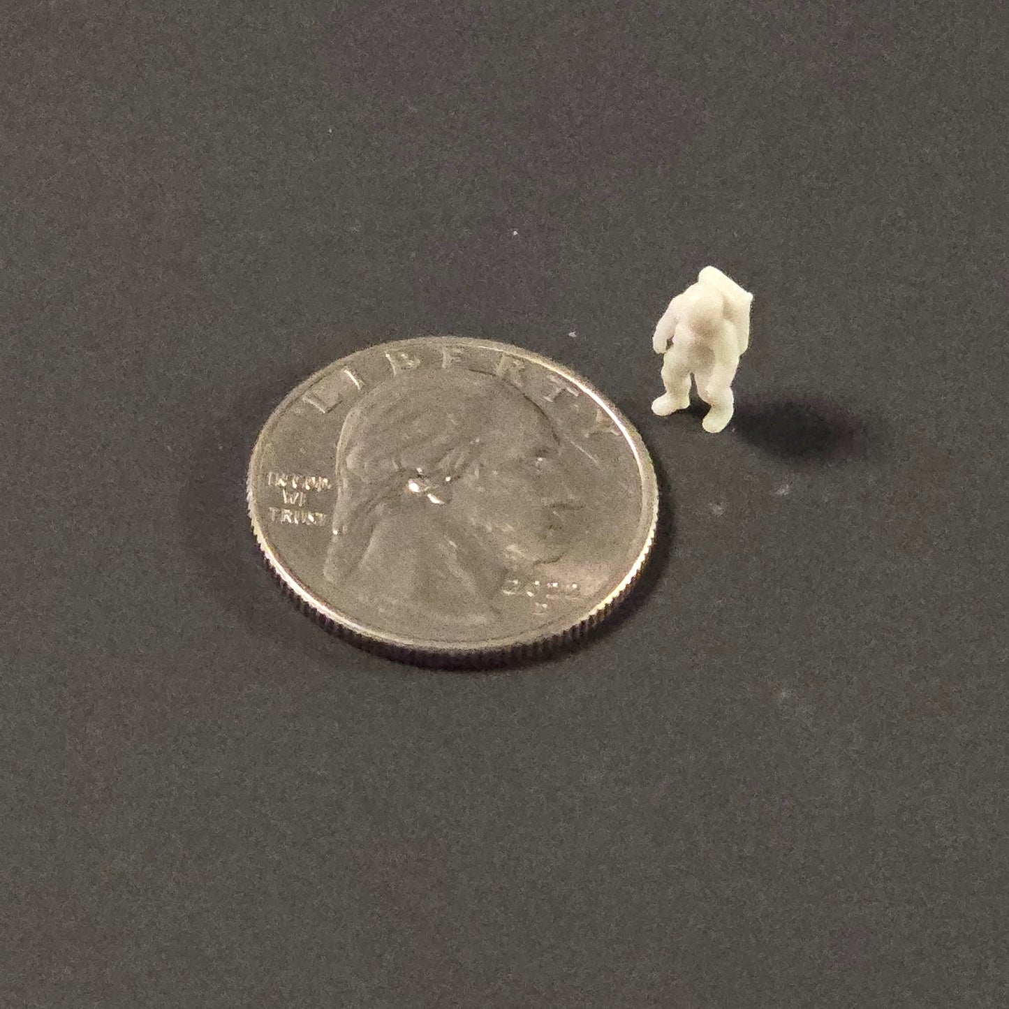 Miniature Apollo Astronaut Figure in Sculptural Resin (Unpainted) prop
