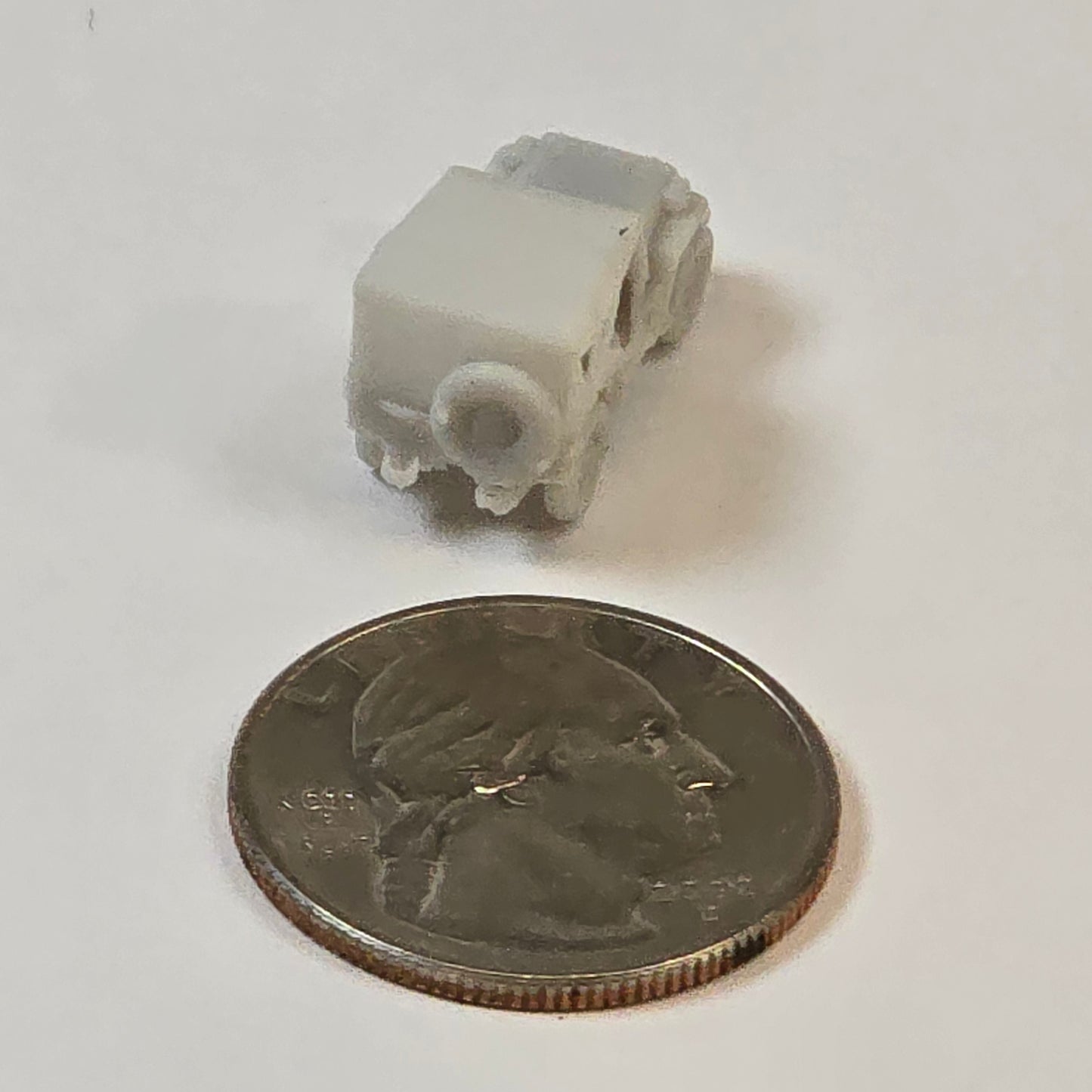 UnPainted Military Jeep with tow hook (car)