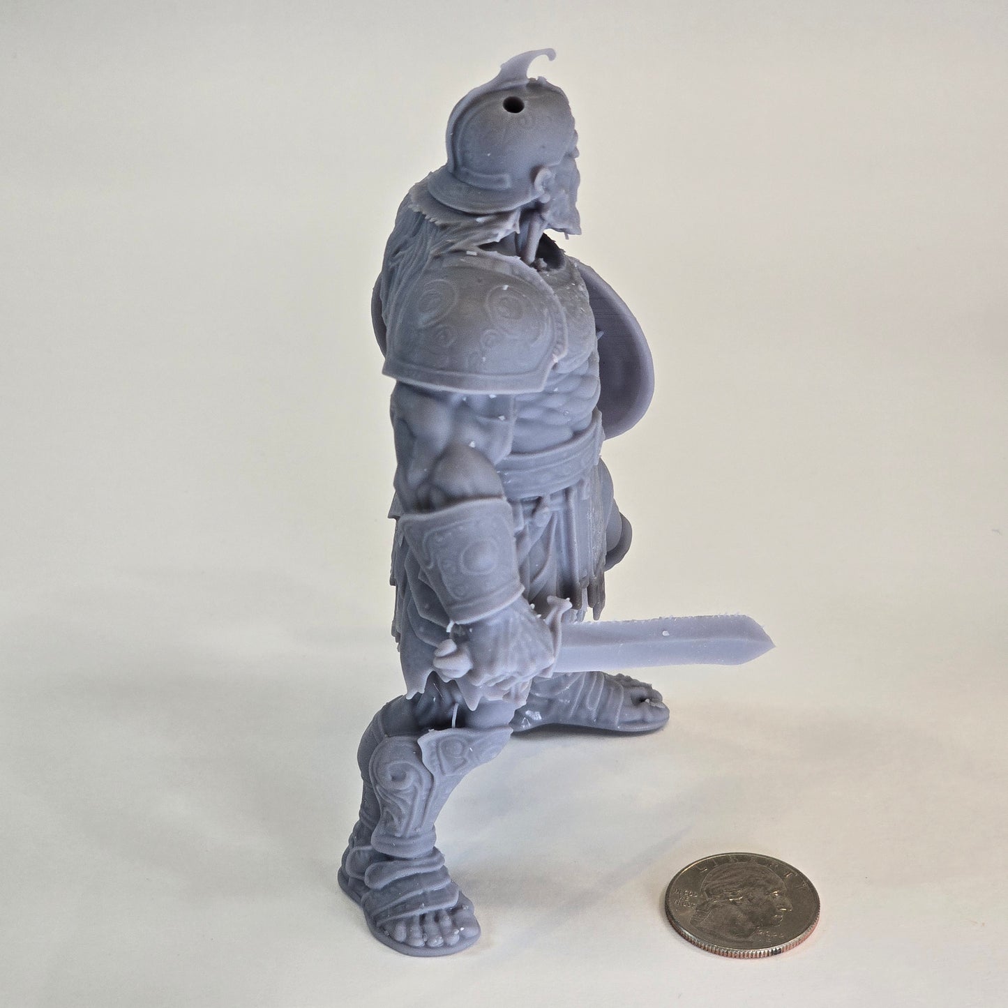 Sculptural Grey – Goliath the Giant Warrior (Smaller Collector Scale)