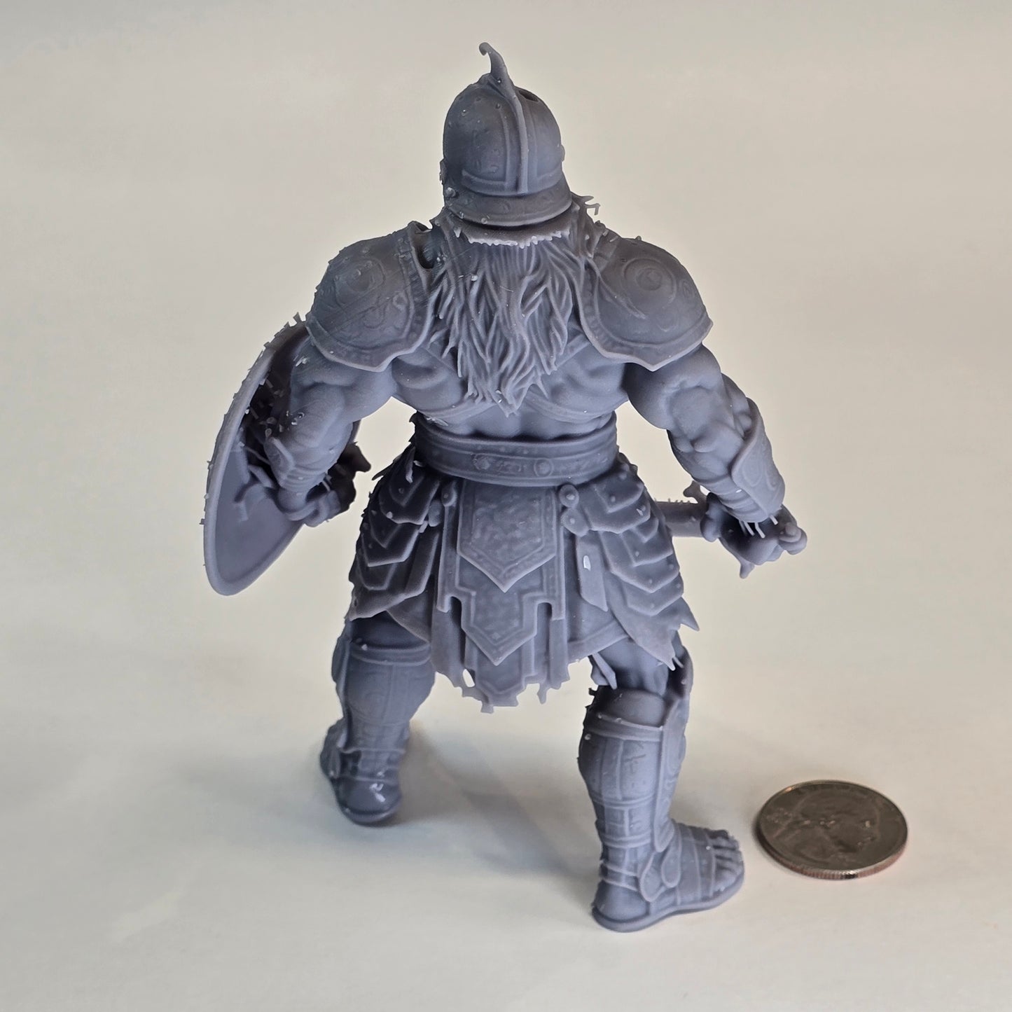 Sculptural Grey – Goliath the Giant Warrior (Smaller Collector Scale)