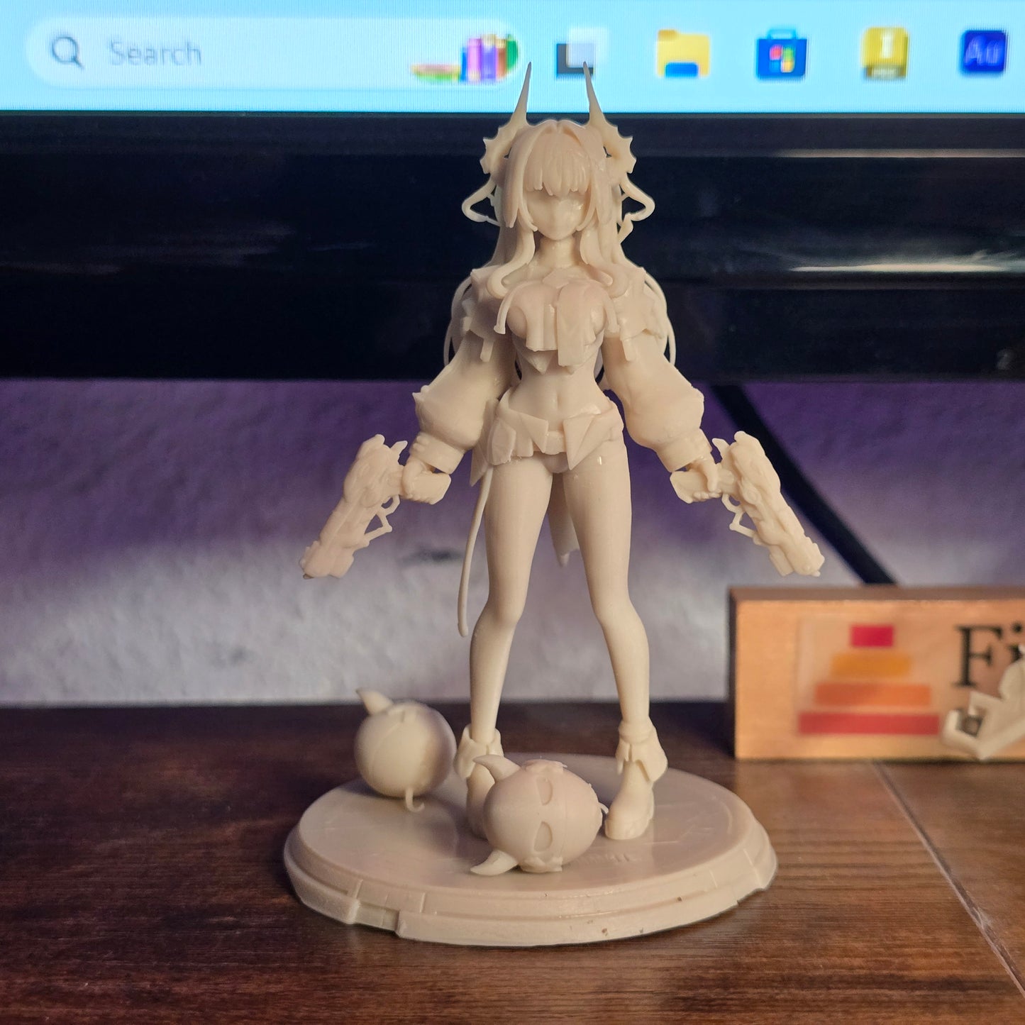 Desk Mate Collectible – Yvonne Demon Trickster – Made-to-Order 90mm Resin Figure