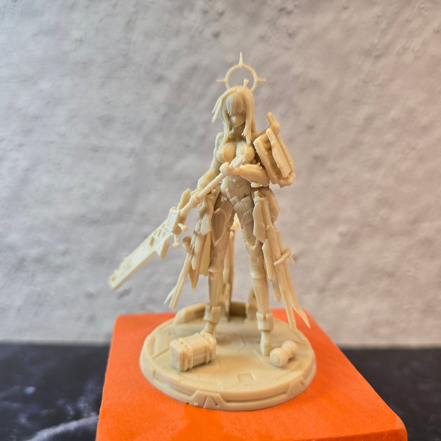 Desk Mate – Astra Halo Vanguard – Made-to-Order Resin Desktop Collectible – 90mm