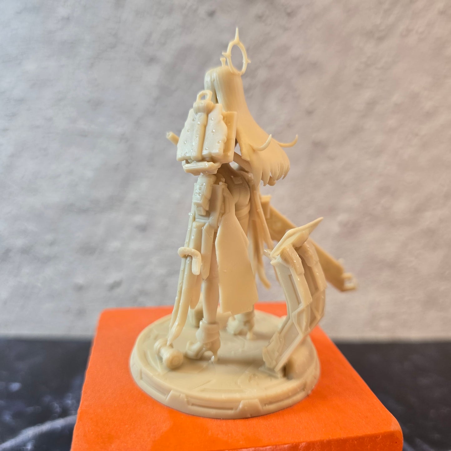 Desk Mate – Astra Halo Vanguard – Made-to-Order Resin Desktop Collectible – 90mm