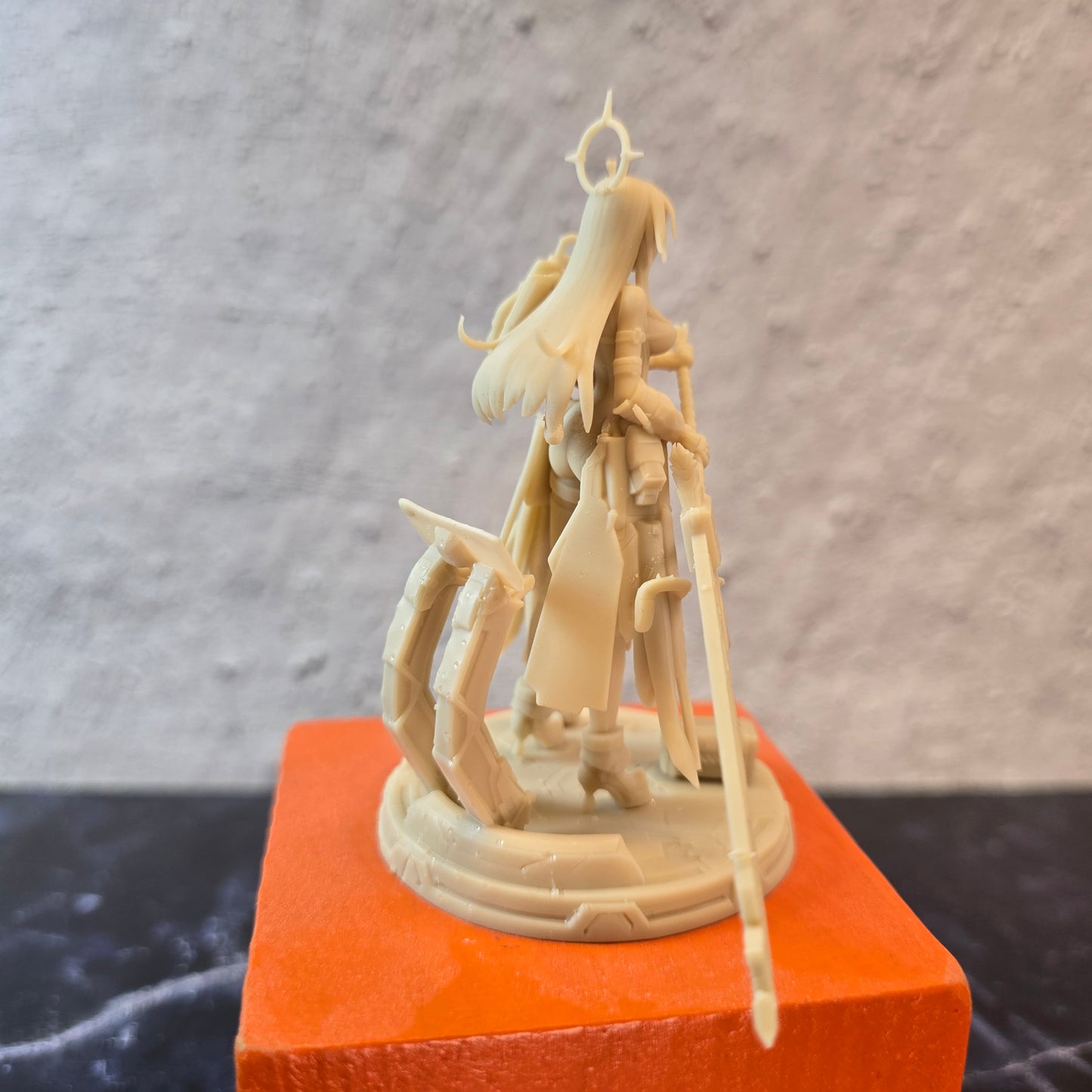 Desk Mate – Astra Halo Vanguard – Made-to-Order Resin Desktop Collectible – 90mm