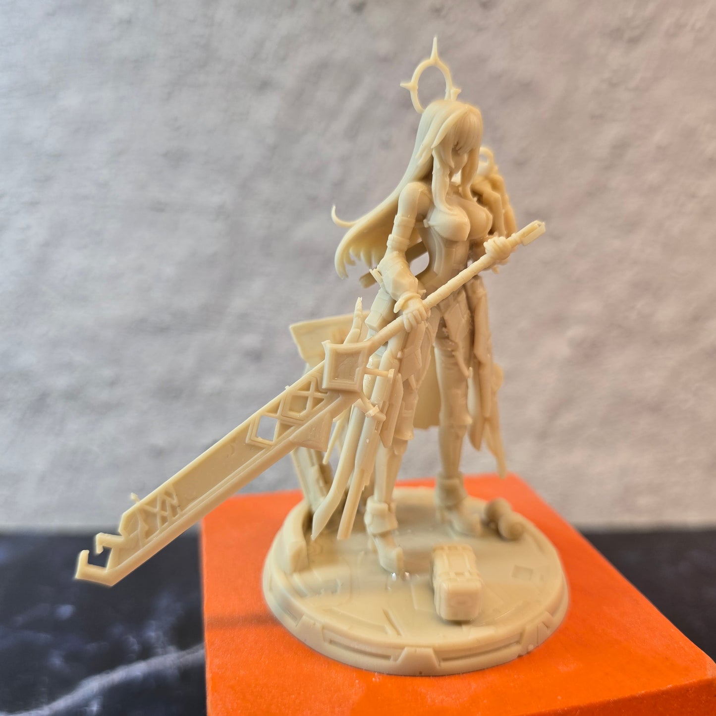 Desk Mate – Astra Halo Vanguard – Made-to-Order Resin Desktop Collectible – 90mm