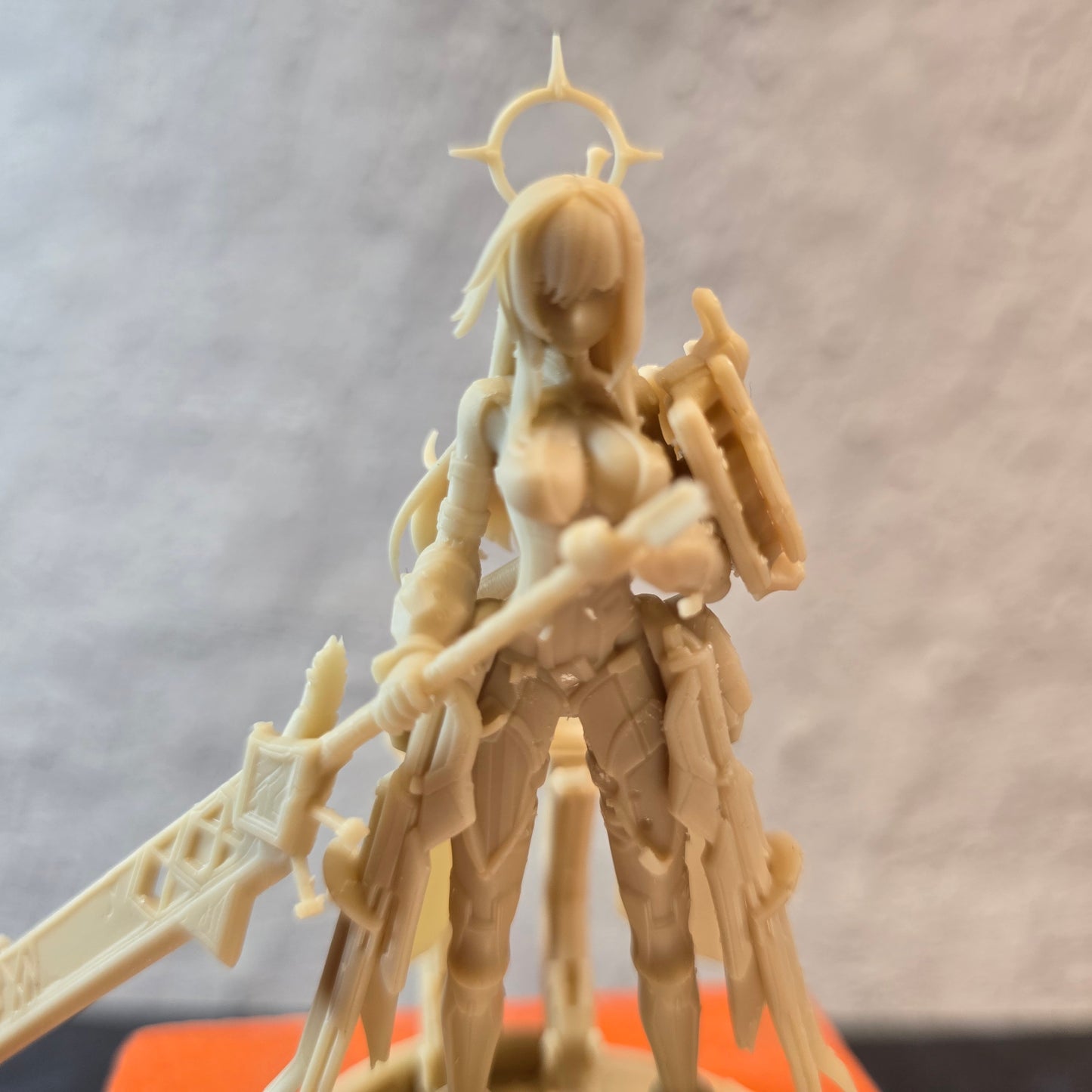 Desk Mate – Astra Halo Vanguard – Made-to-Order Resin Desktop Collectible – 90mm