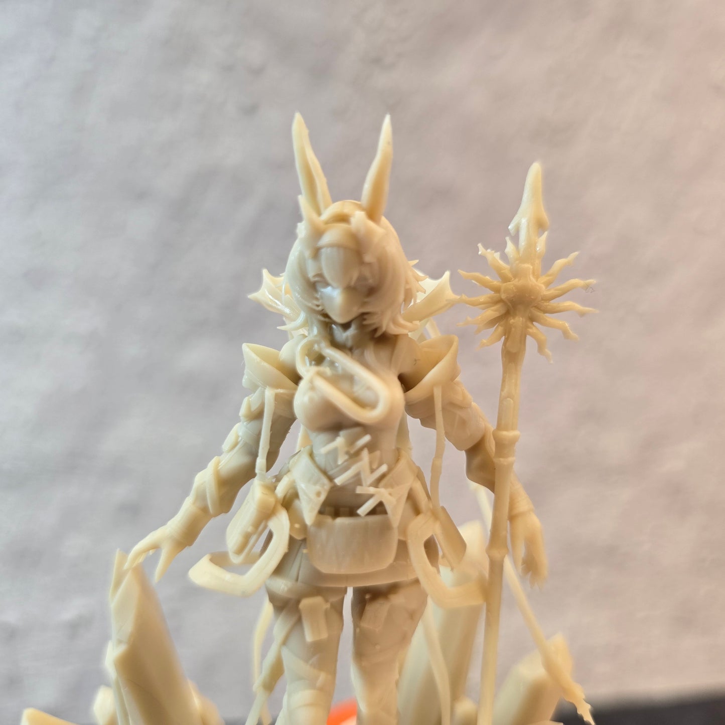 Desk Mate Collectible – Aveywenna Crystal Warden – Made-to-Order 90mm Resin Figure
