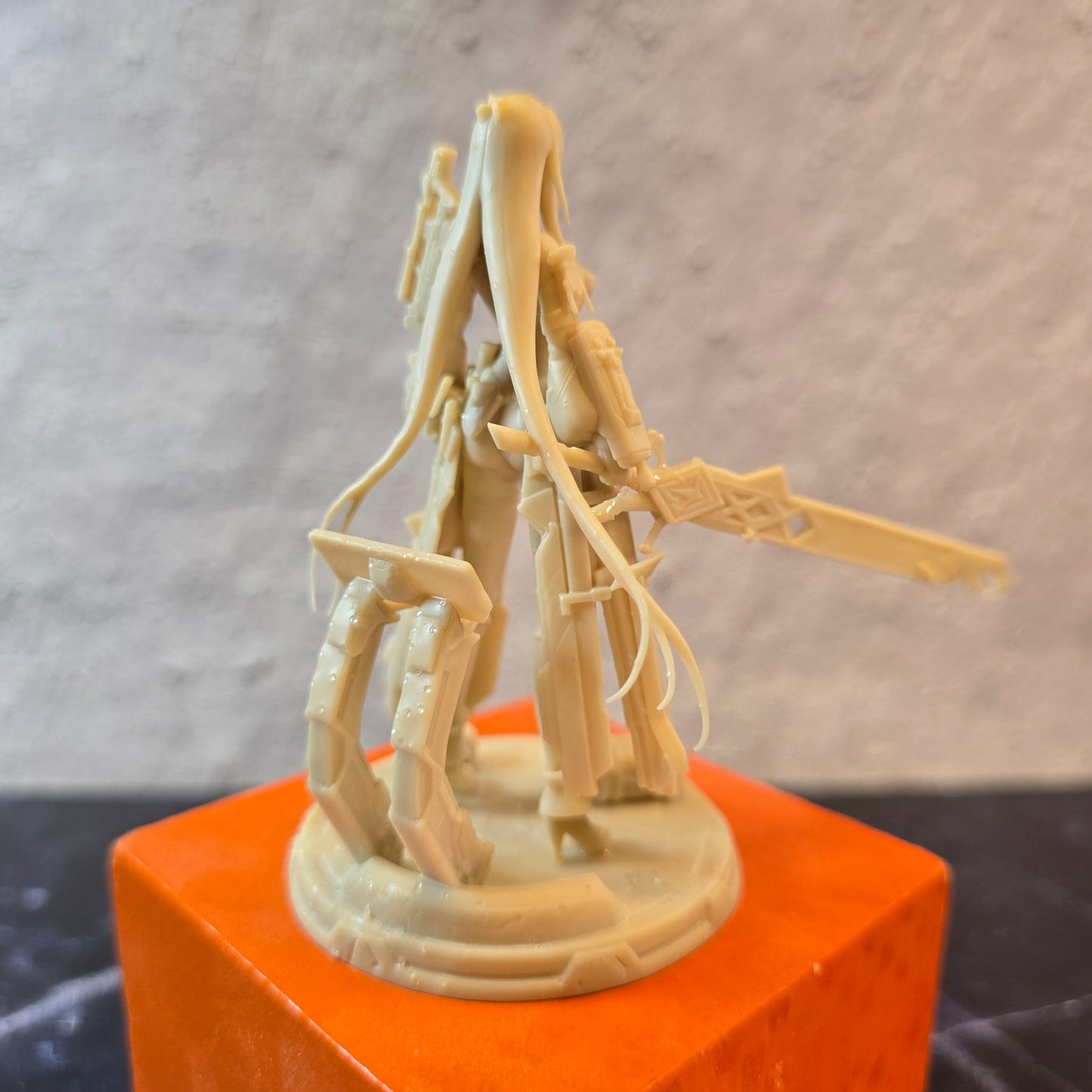 Desk Mate Collectible – Ember Veyra Blade Vanguard – Made-to-Order 90mm Resin Figure