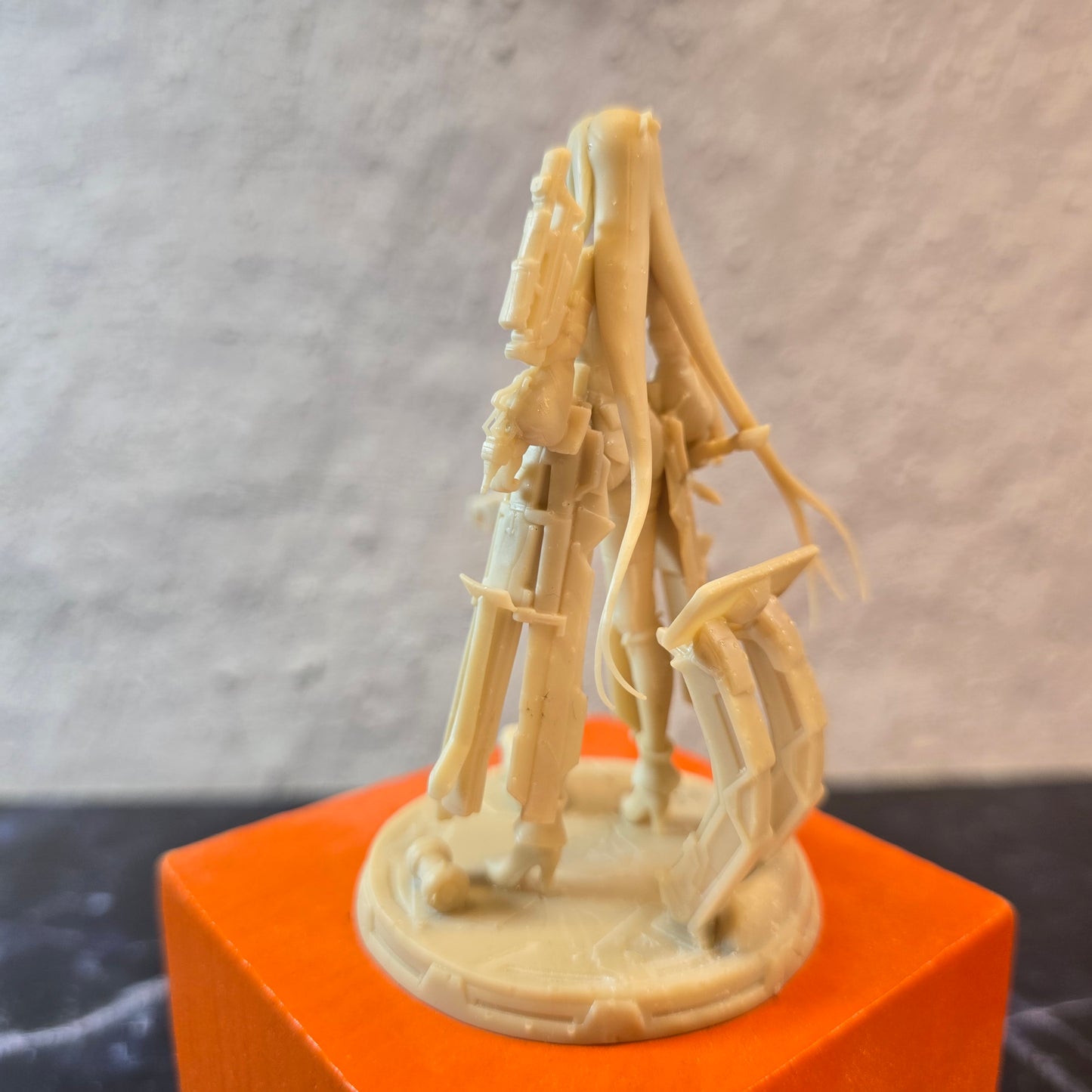Desk Mate Collectible – Ember Veyra Blade Vanguard – Made-to-Order 90mm Resin Figure