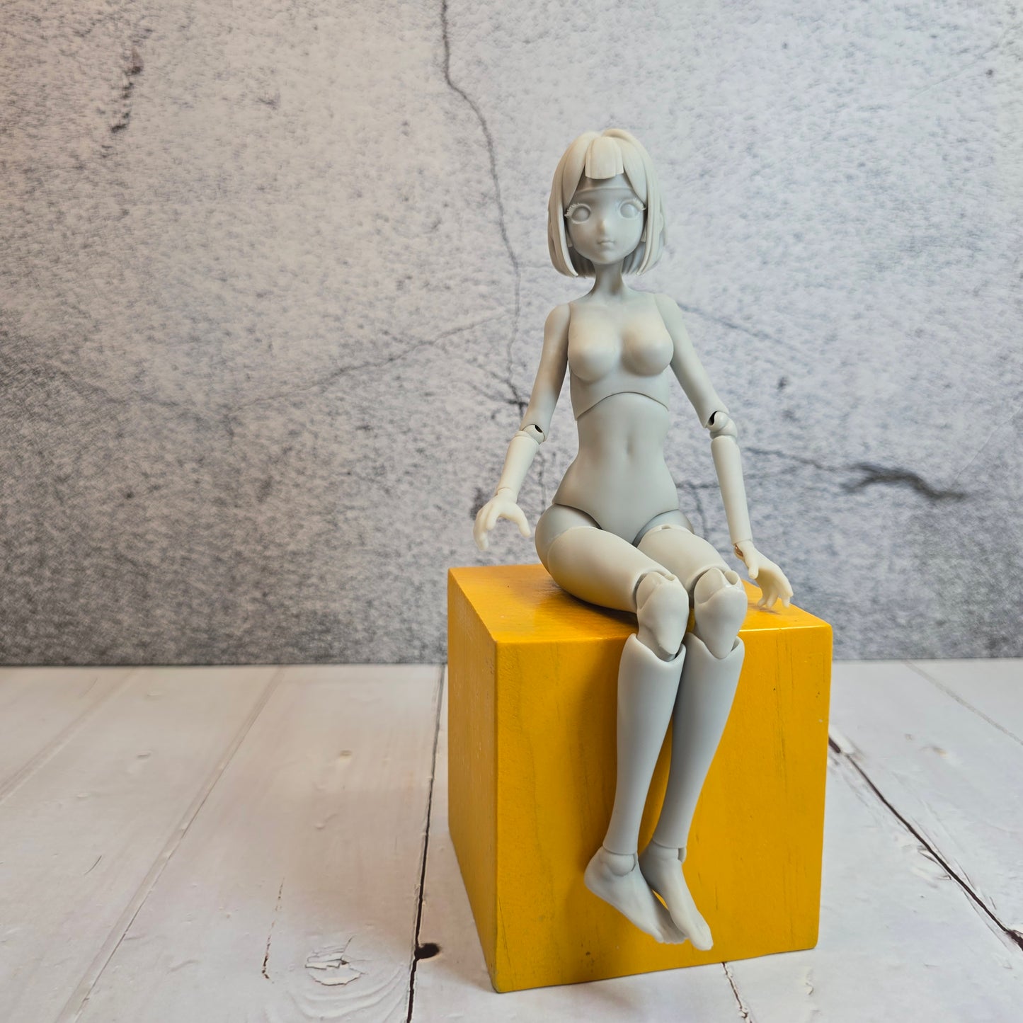 10" BJD Doll Kit – Sculpted Hair Female Figure – Fully Jointed Artist Model