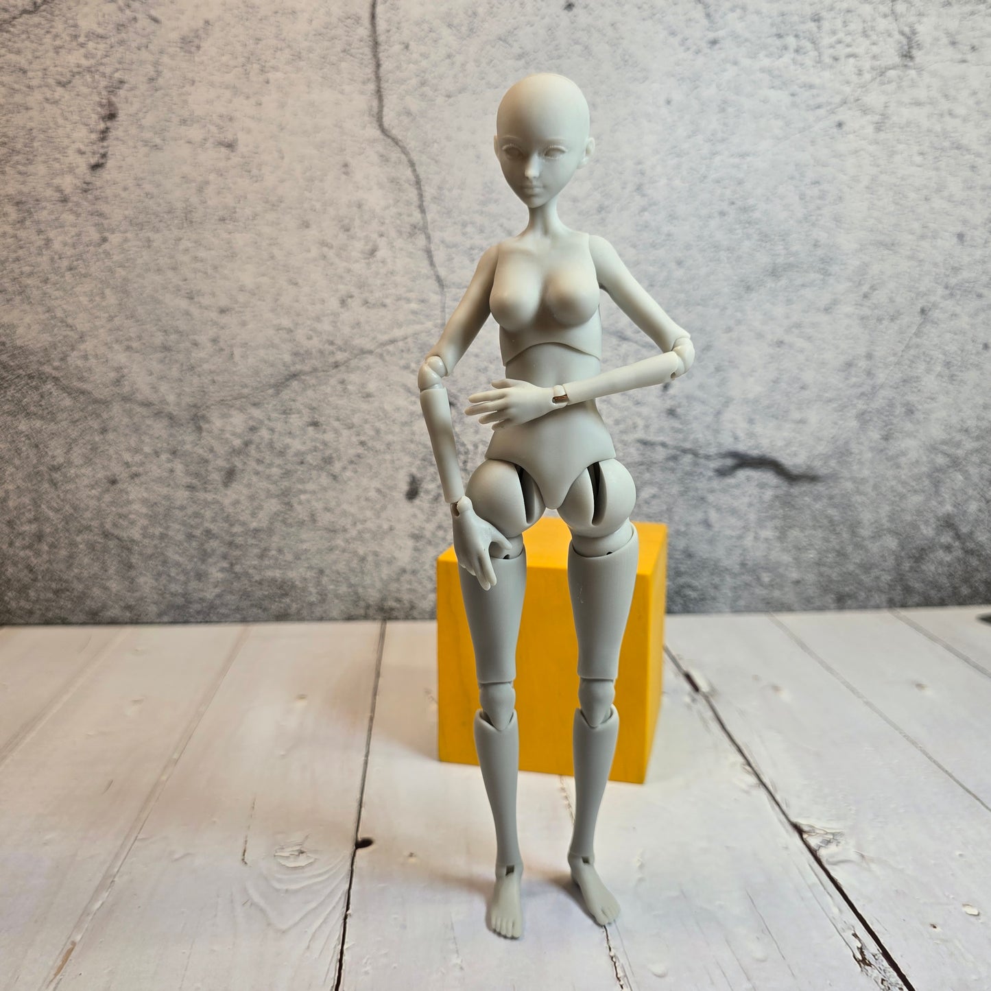 10” Custom Ball Jointed Doll Base – Modular Head System | Unpainted Resin Figure
