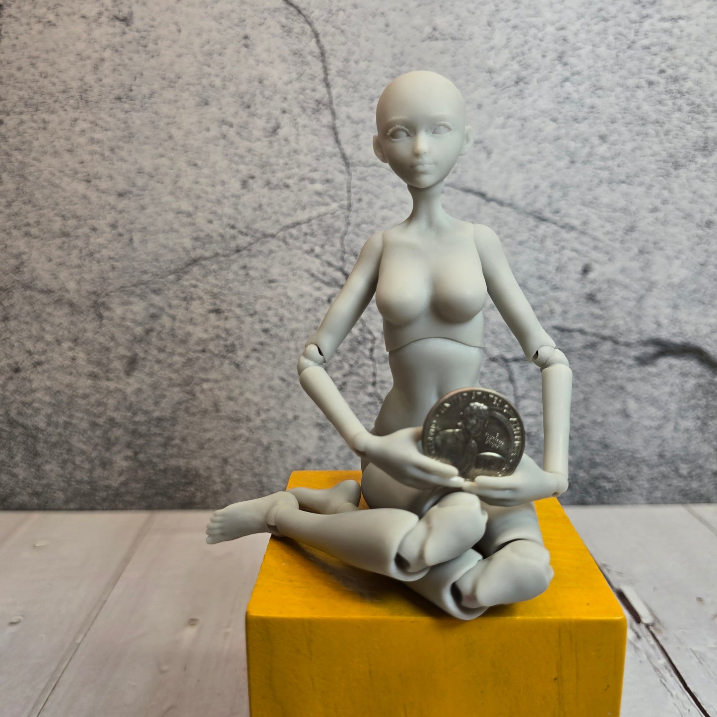 10” Custom Ball Jointed Doll Base – Modular Head System | Unpainted Resin Figure