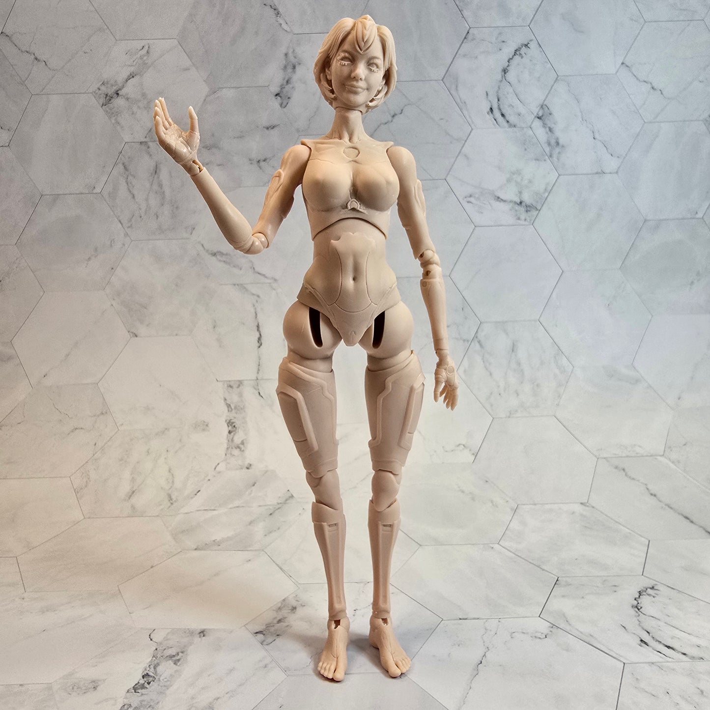 10” Interchangeable Cyborg BJD Doll – One of a Kind Collectible – Ready to Ship