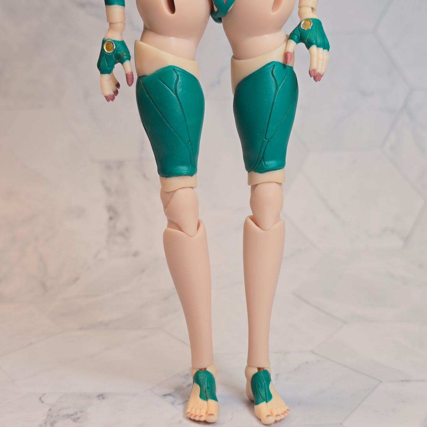 OOAK Hand Painted Female Cyborg Art Doll Custom Sci-Fi Collector Figure Original Artwork