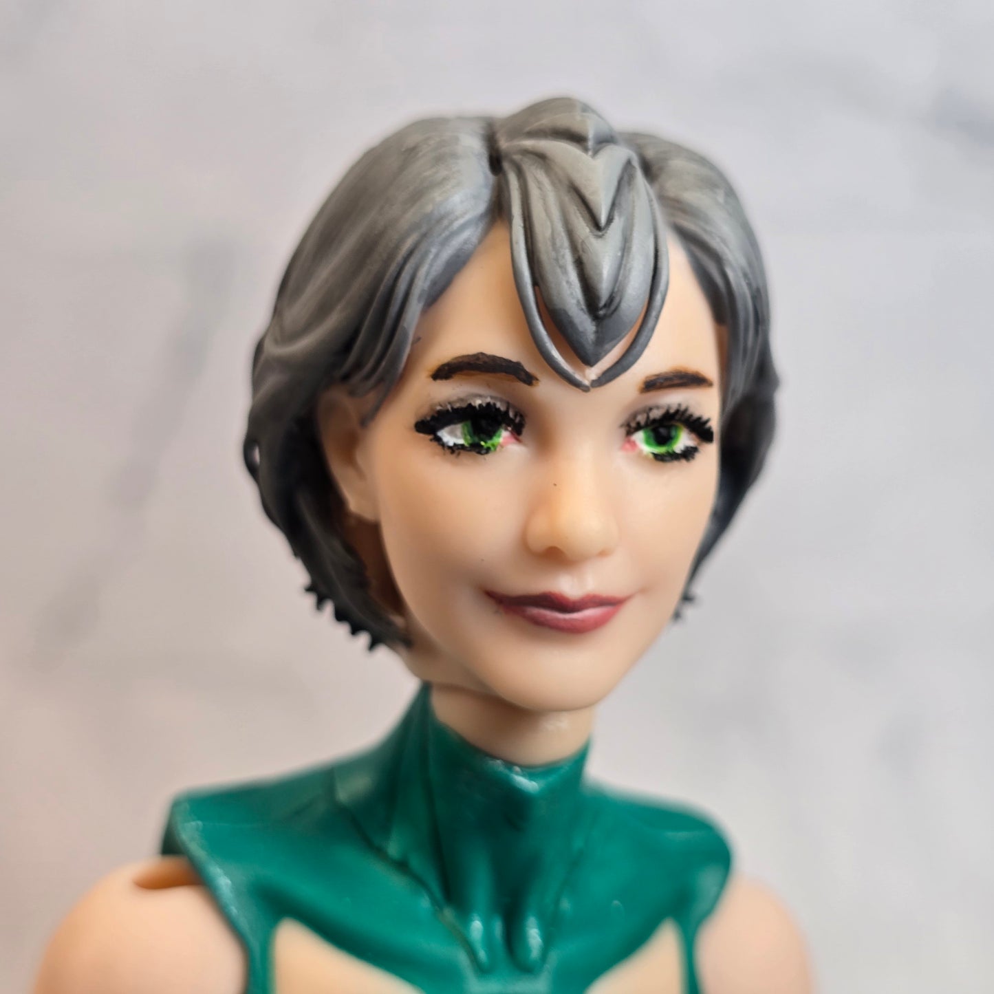 OOAK Hand Painted Female Cyborg Art Doll Custom Sci-Fi Collector Figure Original Artwork