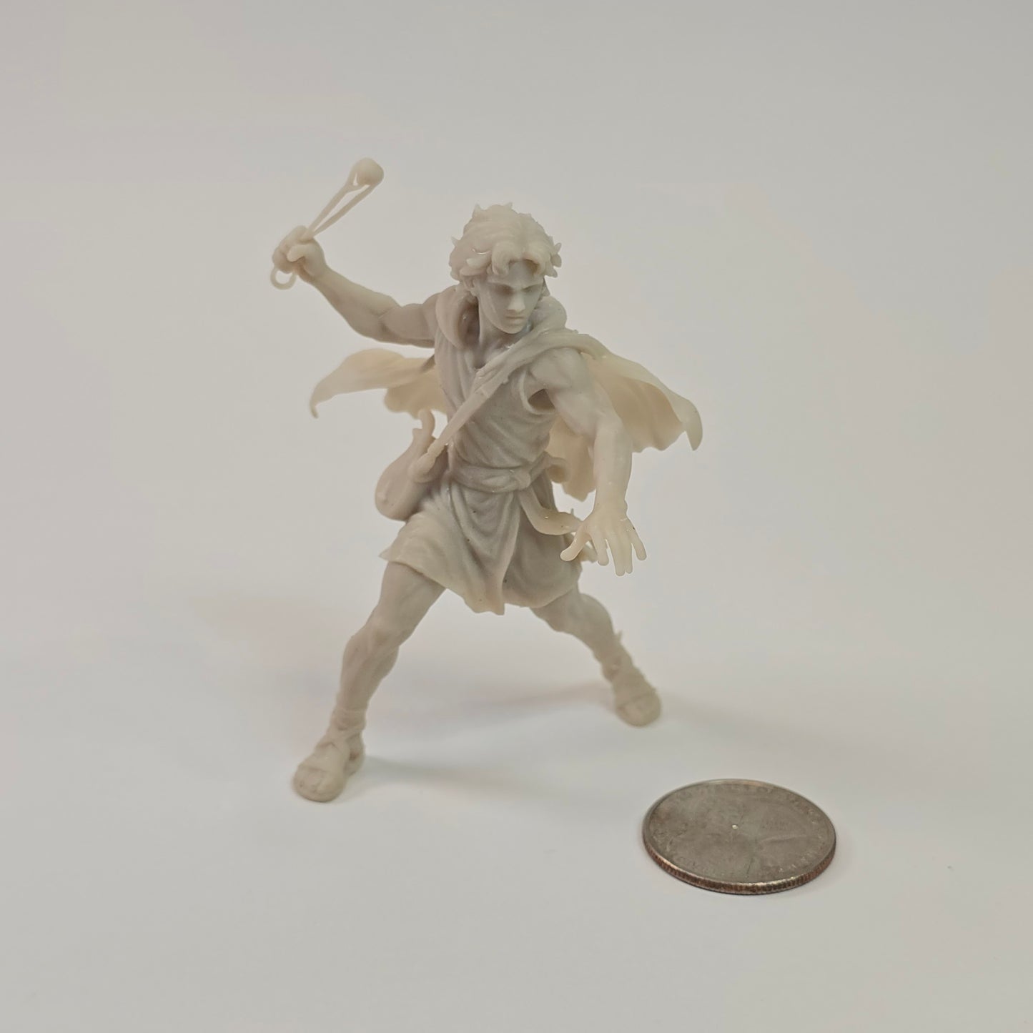 David with Sling – 82 mm Tall Resin Miniature