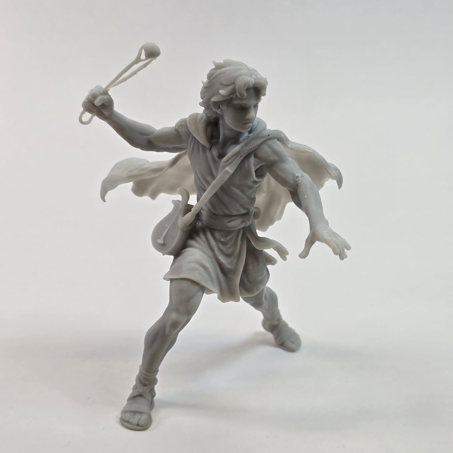 David with Sling – 95 mm Tall Resin Miniature