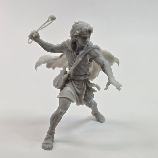 David with Sling – 95 mm Tall Resin Miniature