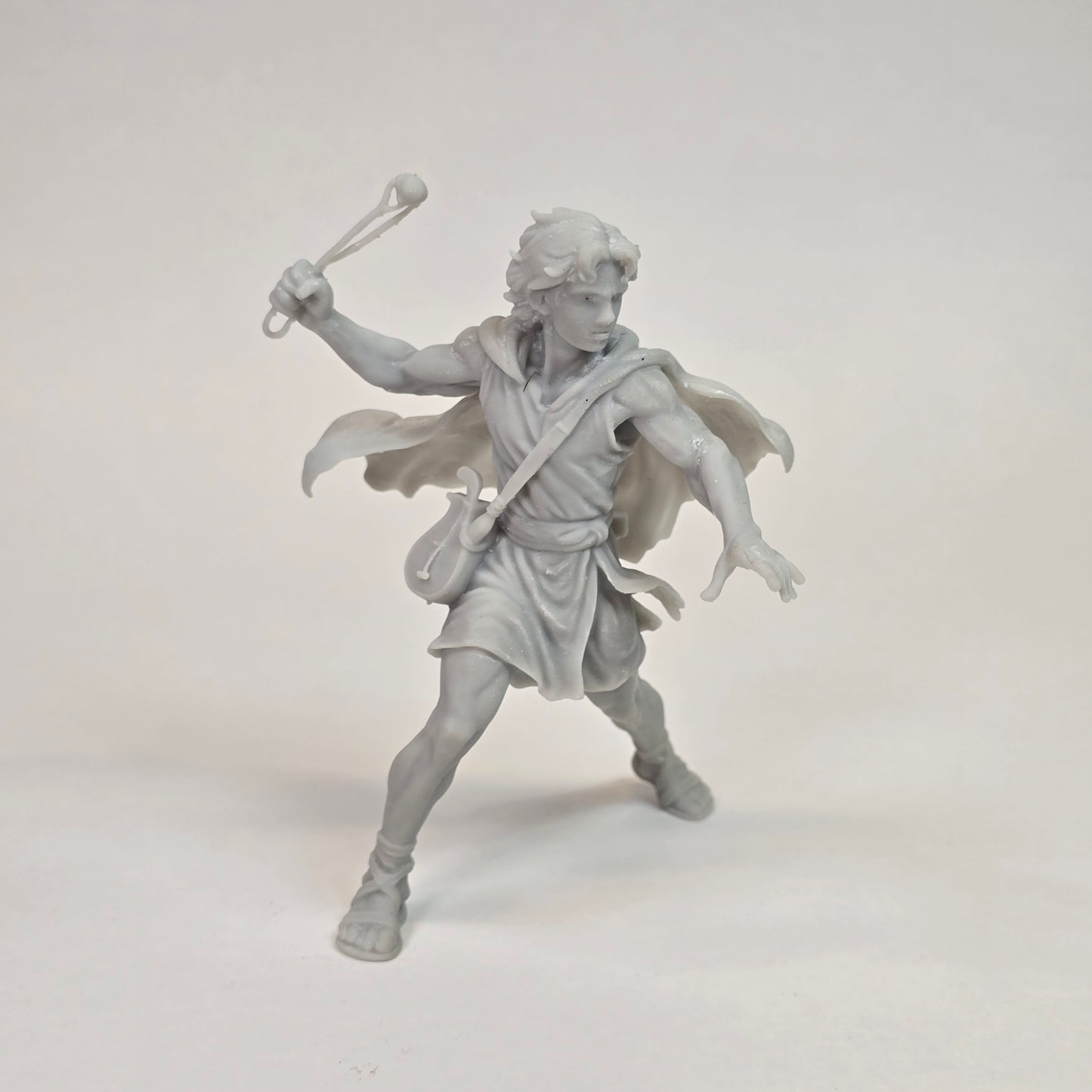 David with Sling – 95 mm Tall Resin Miniature