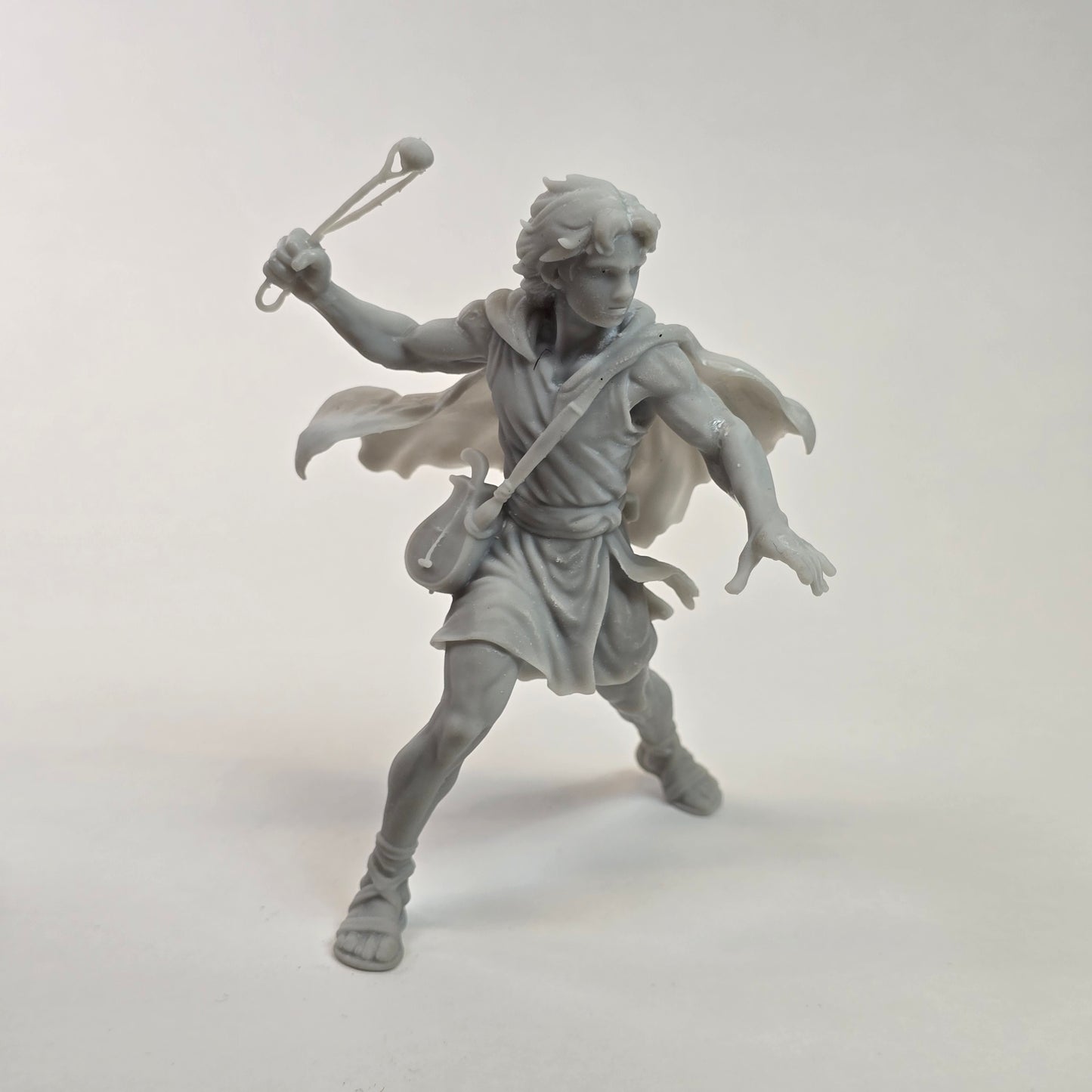 David with Sling – 95 mm Tall Resin Miniature
