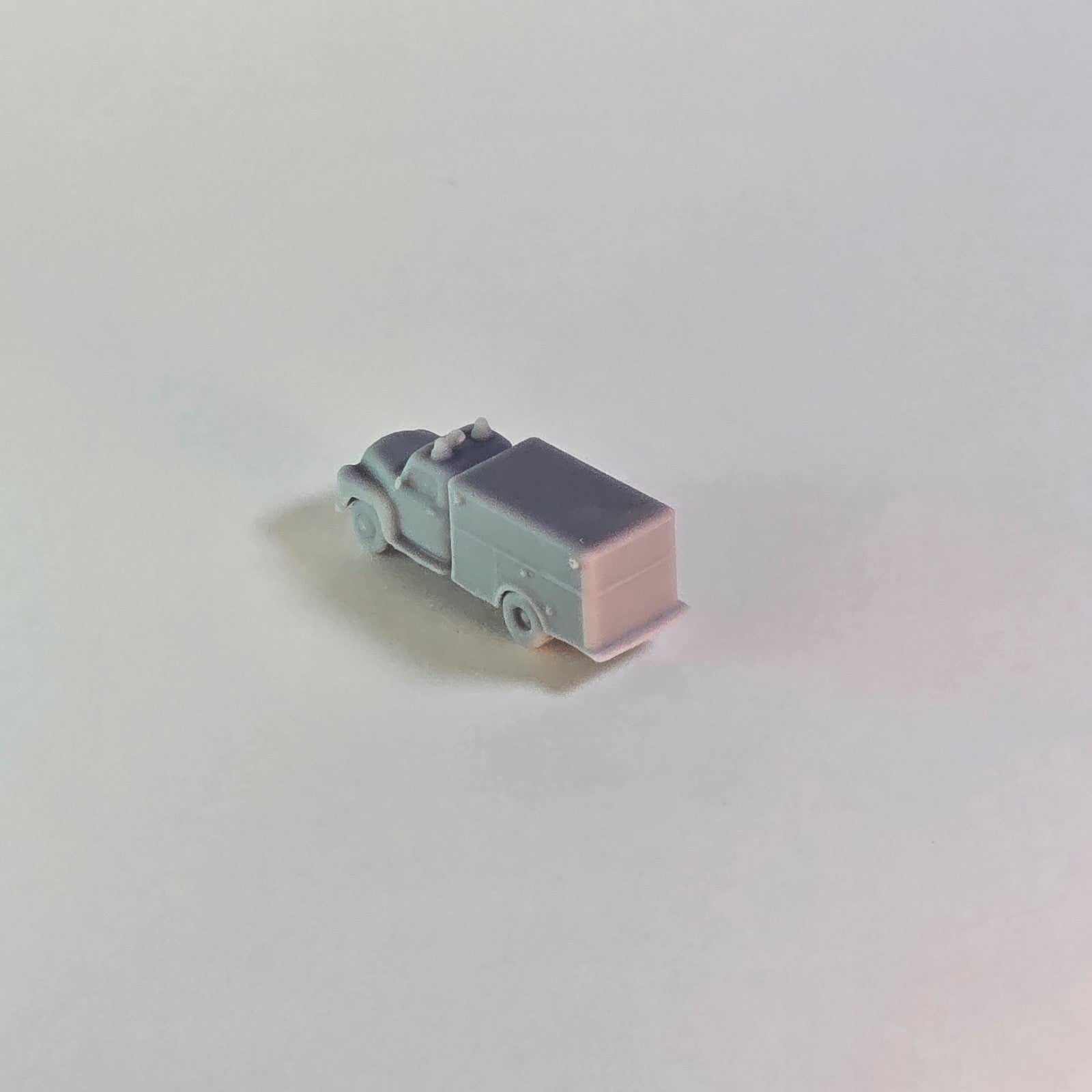N scale Rescue Truck – Vintage Emergency Vehicle Resin Miniature for Diorama