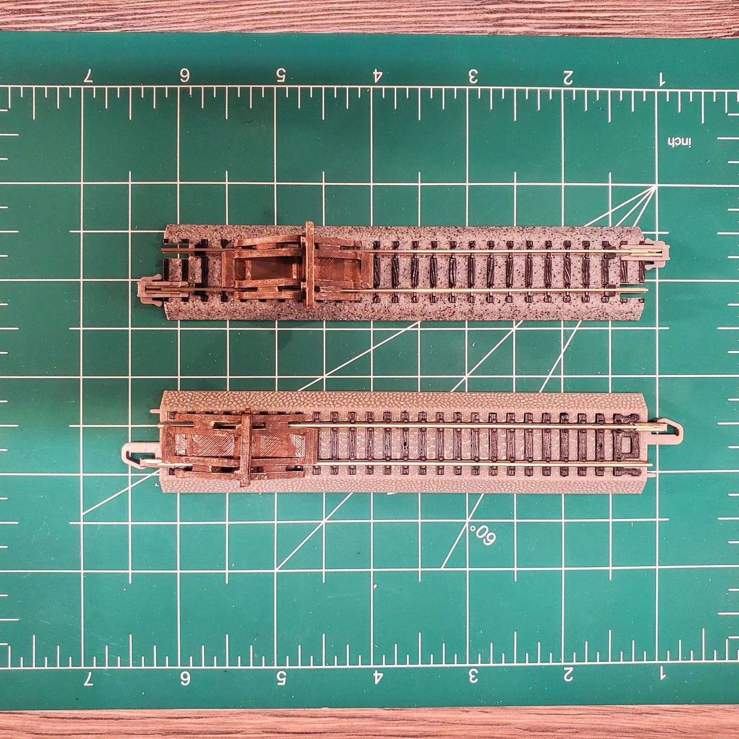 N Scale End-of-Line Train Bumper Stop – Solid Resin Pair for Layouts &