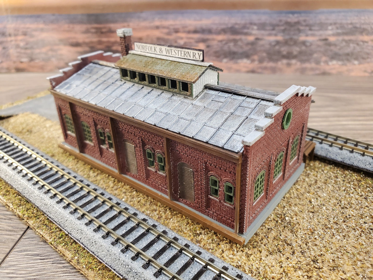 N Scale Norfolk & Western Freight Depot | Hand-Built Museum Replica | Led