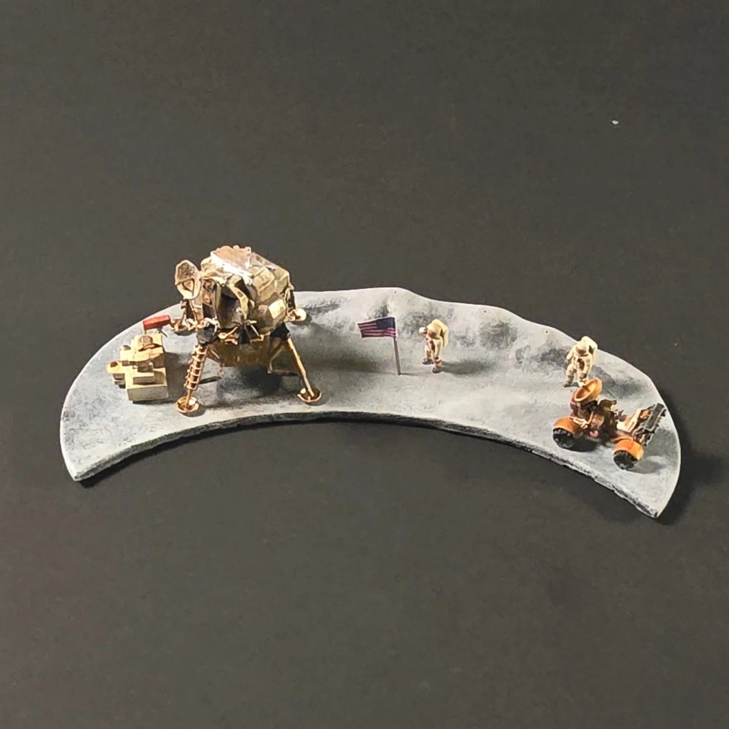 Miniature Collector Diorama – Complete Apollo Lunar Mission Set Prop