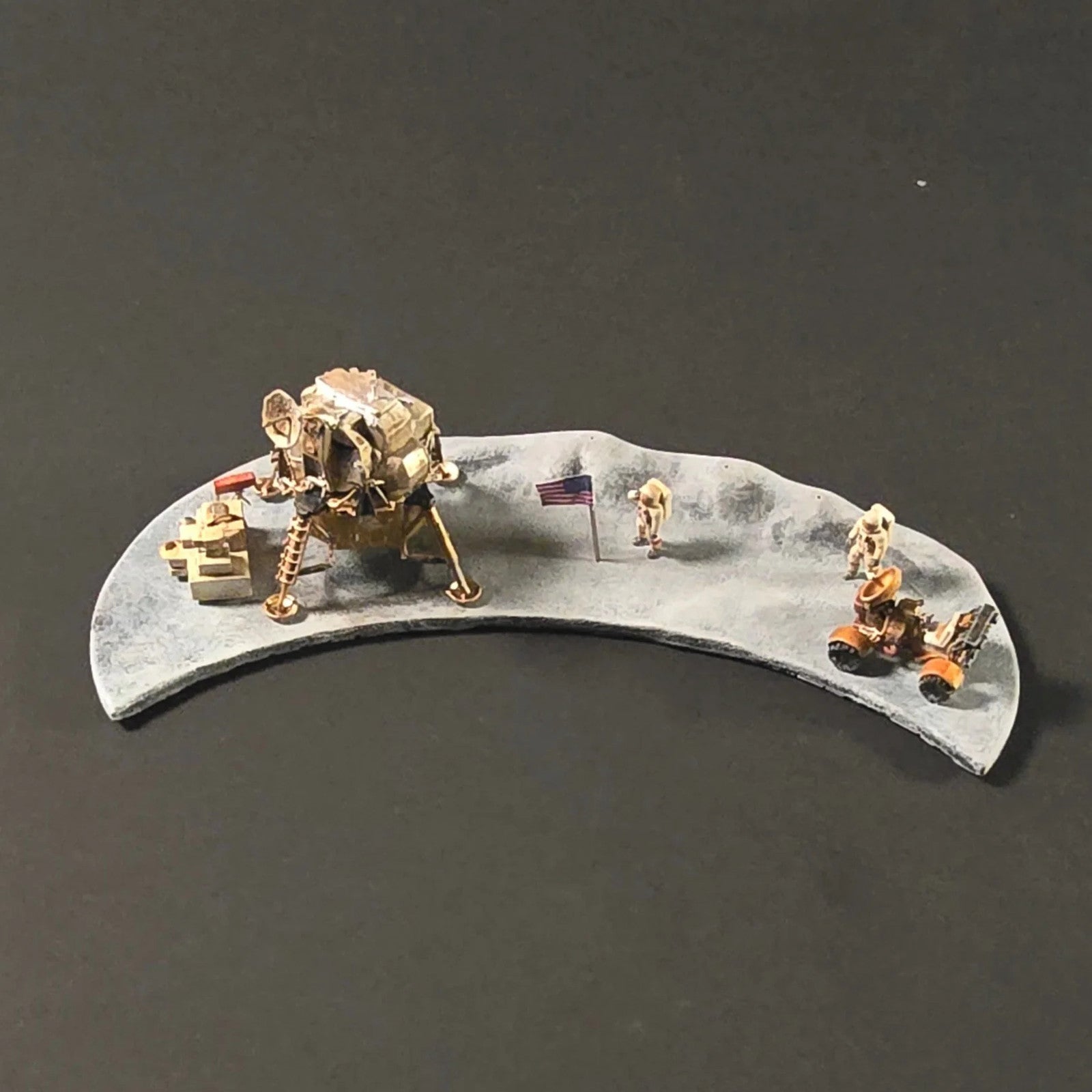 Miniature Collector Diorama – Complete Apollo Lunar Mission Set Prop